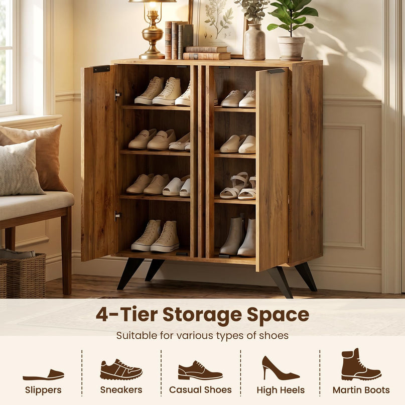 Giantex Shoe Storage Cabinet for Entrance Hallway Foyer Living Room