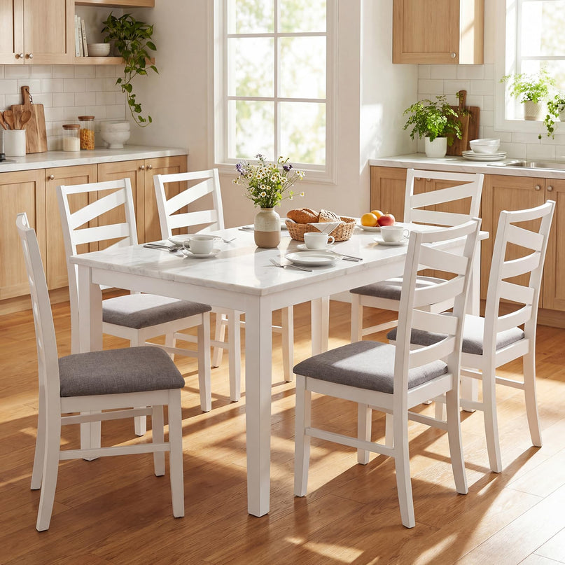 Chaises de cuisine Giantex avec dossiers hauts pour salle à manger