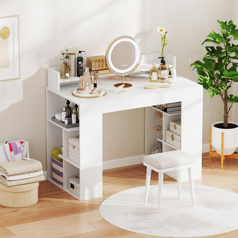 Giantex 43" Home Office Computer Desk with Charging Station