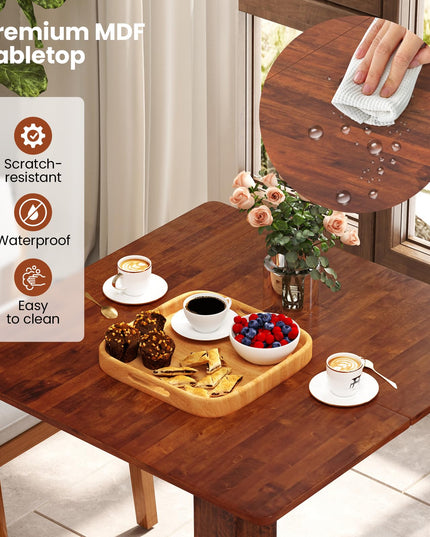 Giantex 33-Inch Square Dining Table for 2-4 People