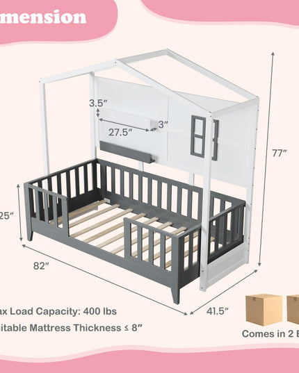 Giantex Twin House Bed