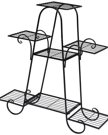 Giantex 7 Tiers Metal Plant Stand Flower Pots Holder