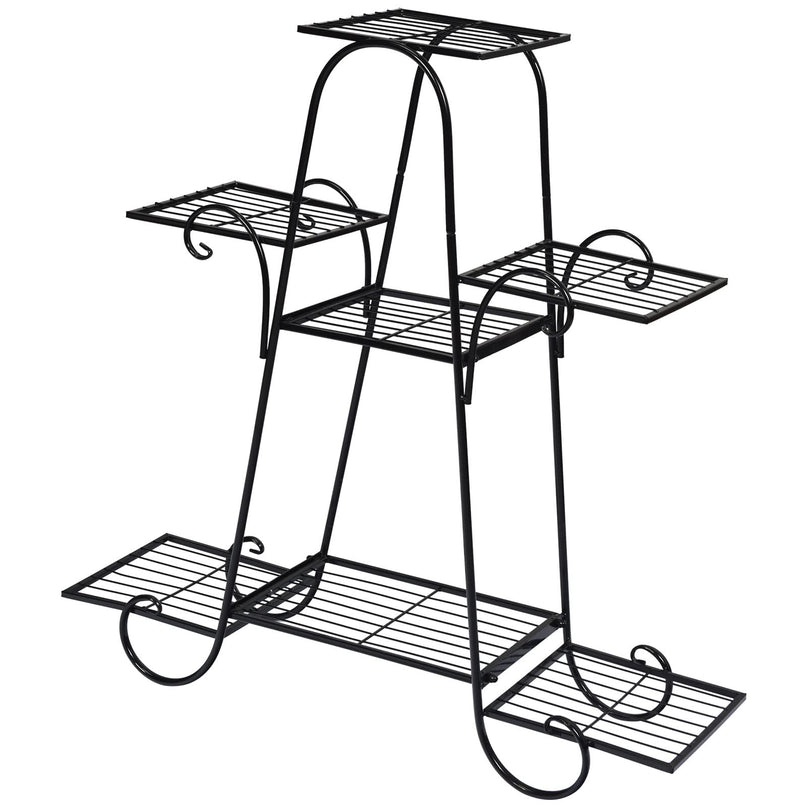 Giantex 7 Tiers Metal Plant Stand Flower Pots Holder