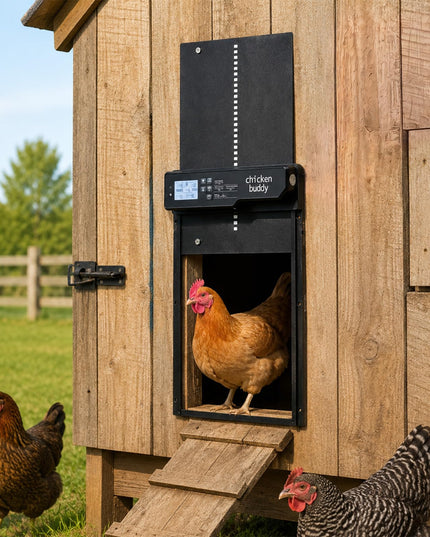 Giantex Aluminum Auto Chicken Coop Door Solar Powered with Light Sensor & Timer