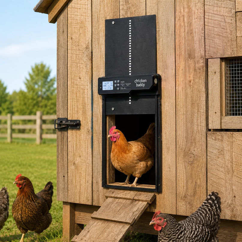 Giantex Aluminum Auto Chicken Coop Door Solar Powered with Light Sensor & Timer