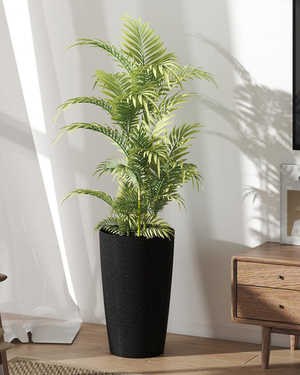 Giantex 21” Tall Plastic Planters Set of 2 for Front Porch Home Garden