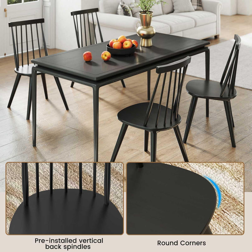 Giantex Windsor Dining Chairs Set of 2/4 for Dining Room Restaurant