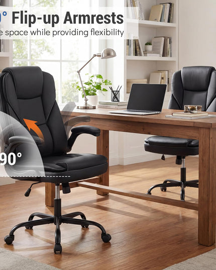 Giantex Ergonomic Computer Desk Chair with Flip-up Arms