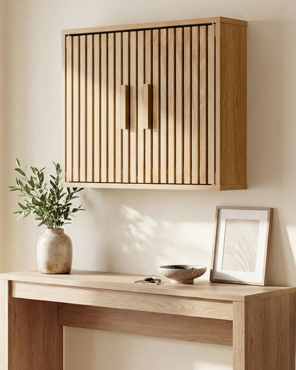 Giantex Bathroom Wall Cabinet Wall Mounted Wooden Medicine Cabinet