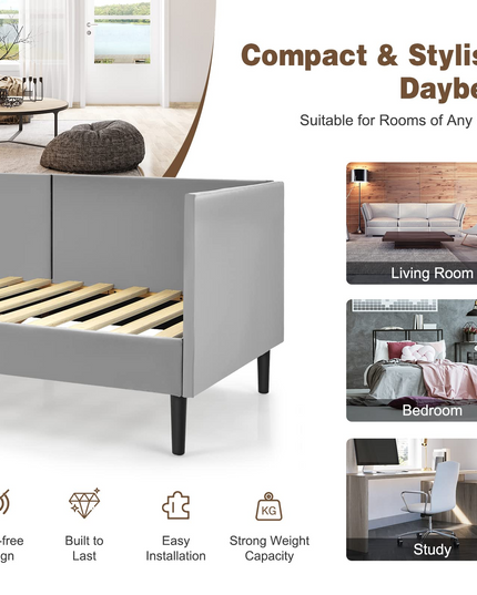 Giantex Upholstered Daybed, Twin Daybed