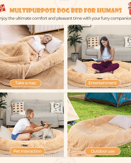 Giantex Human Dog Bed - 71" x 45" Large Human Size Dog Bed for Adult
