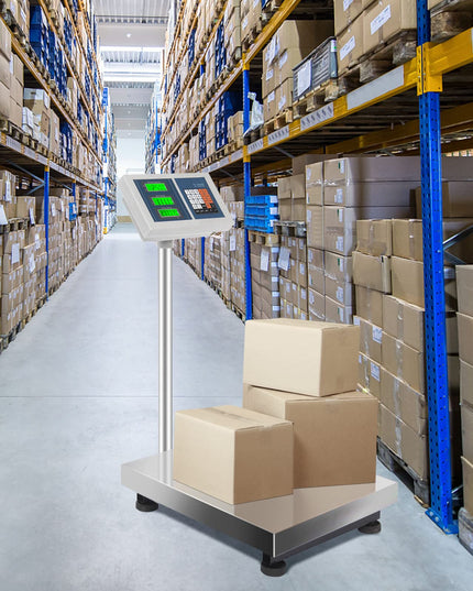 Giantex 660 LBS Weight Computing Platform Scale, with LB/KG Switchable, AC/DC Power Supply