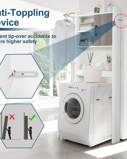 Giantex Over-The-Toilet Space-Saving Storage Cabinet
