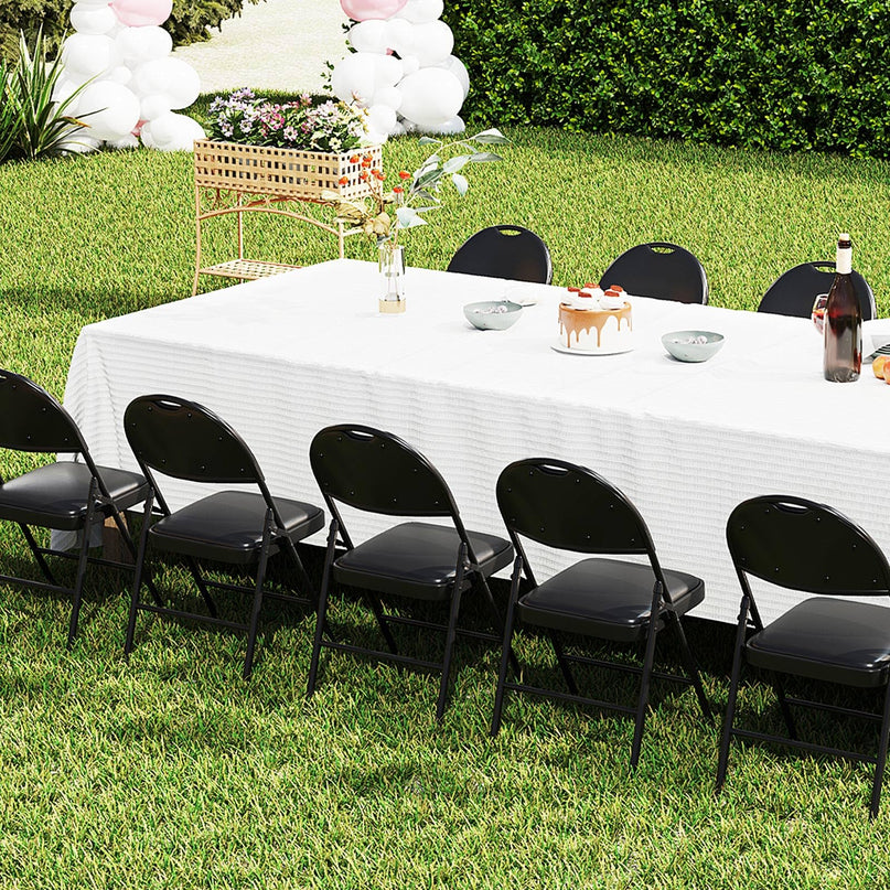 Giantex  Folding Chair with Metal Frame for Indoor Outdoor