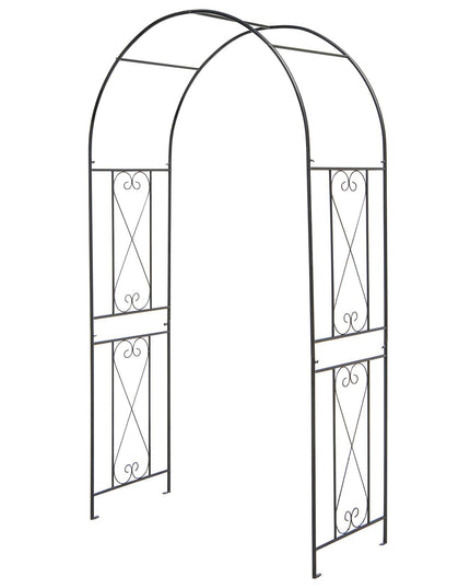 Giantex Garden Arbors Trellises, 7.2FT Metal Garden Arch for Climbing Plants Roses
