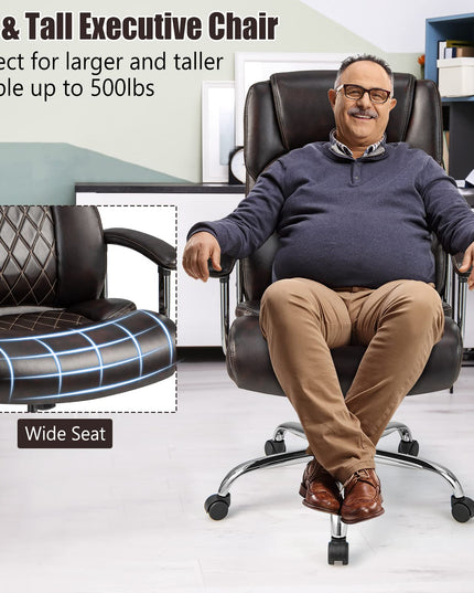 Giantex 500LBS Big and Tall Office Chair