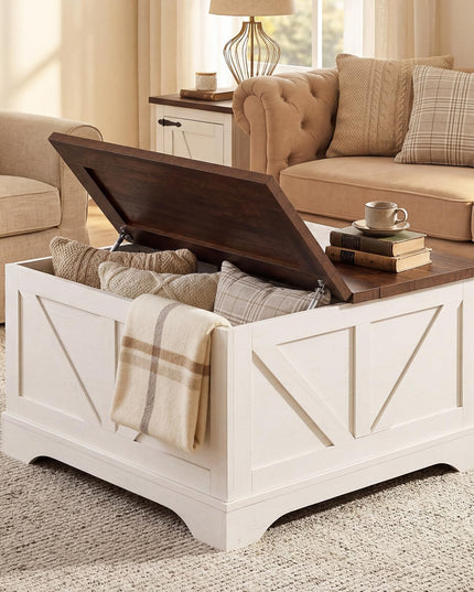 Giantex 31.5" Square Farmhouse Lift Top Coffee Table with Storage