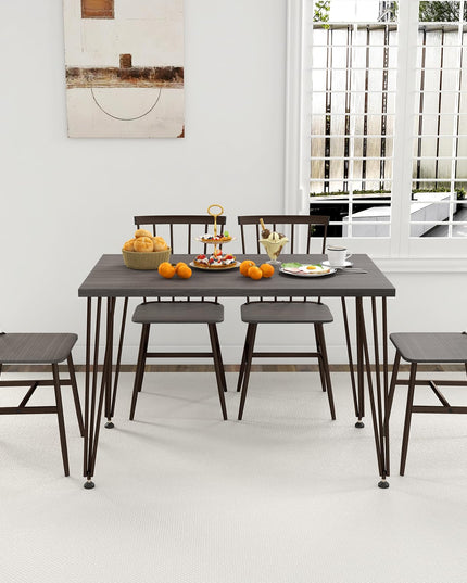 Giantex Dining Table Set for 4, Dining Set with Kitchen Table, Dining Chairs