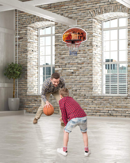 Giantex Basketball Hoop for Door, 29 X 20 Inch Hanging Basketball Board Family Games