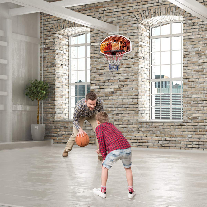 Giantex Basketball Hoop for Door, 29 X 20 Inch Hanging Basketball Board Family Games