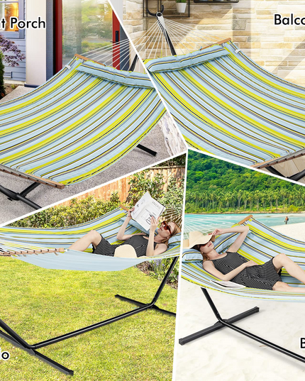 Hammock Swing Camping Hammock for Stand with Spreader Bar