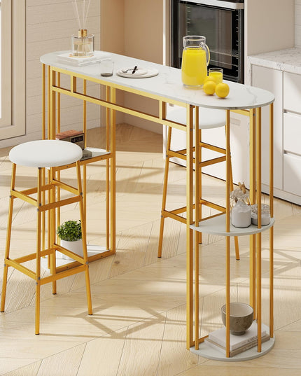 Table de bar Giantex 60 pouces pour 2 à 4 personnes pour la salle à manger