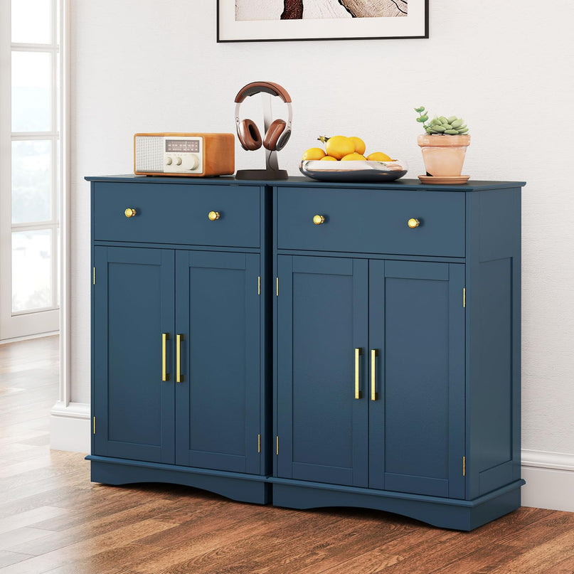 Giantex Bathroom Storage Cabinet with Drawers & Doors