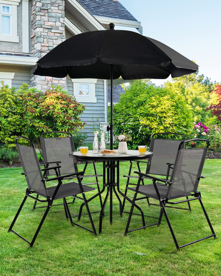 Giantex 6 Pieces Patio Dining Furniture Set