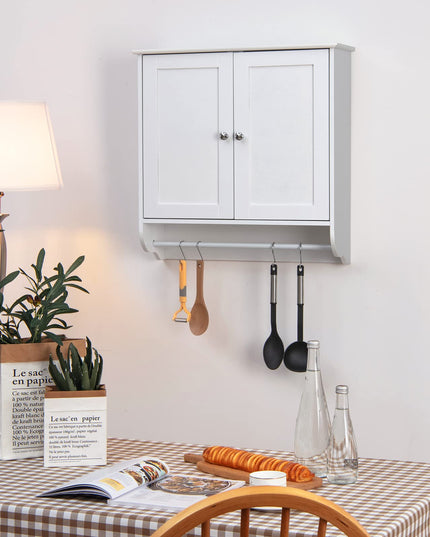 Giantex Bathroom Cabinet Wall Mounted - Over The Toilet Medicine Cabinet with Double Doors