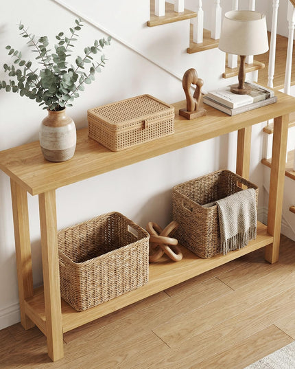 Giantex Table console en bois massif 119 cm | Table de canapé de style ferme à placer derrière le canapé pour le salon