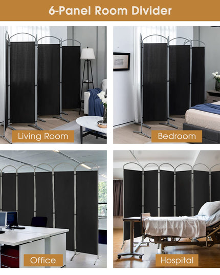 Giantex 6.2Ft Folding 6 Panel Room Divider for Home Office