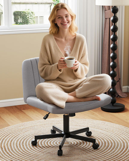 Giantex Criss Cross Chair with Wheels for Home