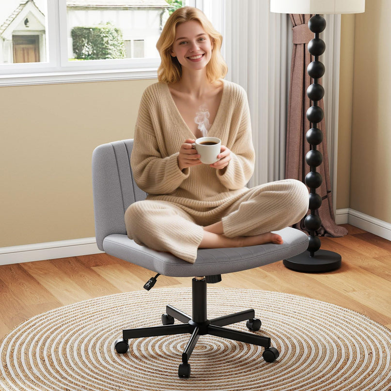 Giantex Criss Cross Chair with Wheels for Home