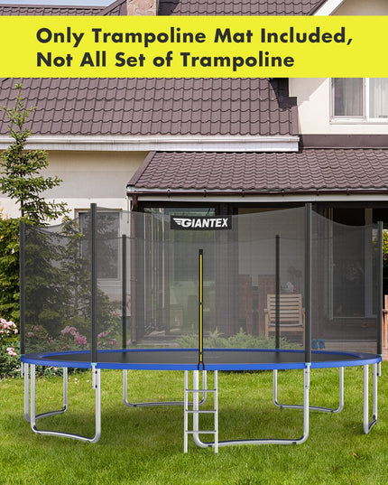 Replacement Trampoline Mat, High-Elastic PP Weather-Resistant Mat Fits 8 10 12 14 16ft Round Frame