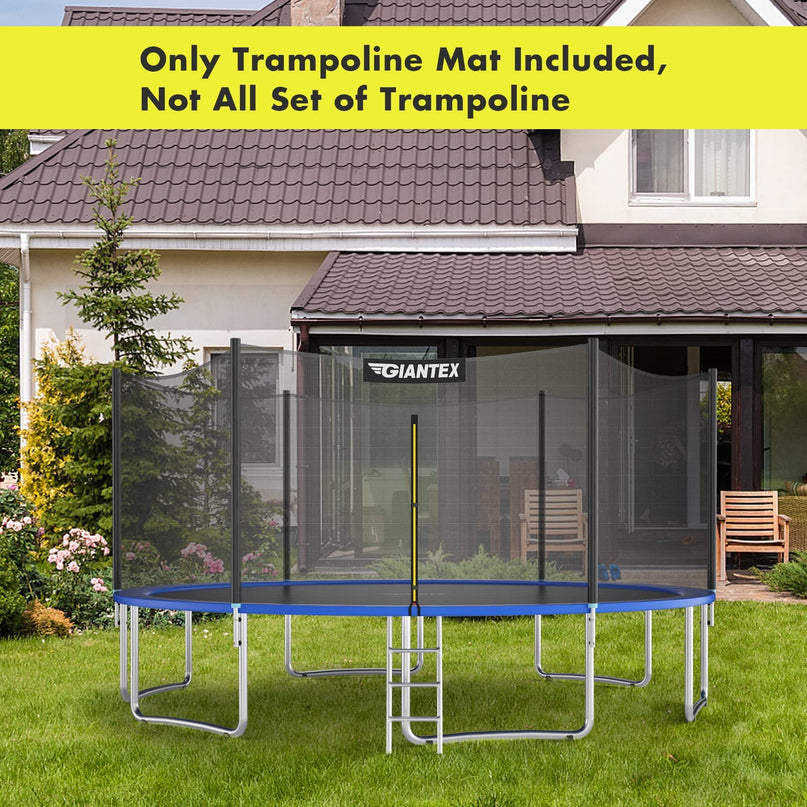 Replacement Trampoline Mat, High-Elastic PP Weather-Resistant Mat Fits 8 10 12 14 16ft Round Frame