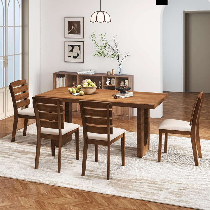 Giantex Wooden Dining Chairs Set for Living Dining Room