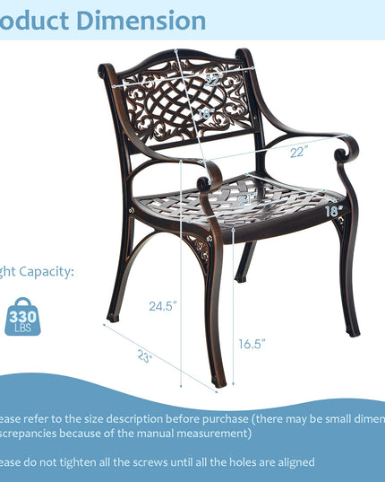 Giantex Patio Chairs, Outdoor Armchairs for Garden Deck Backyard Poolside