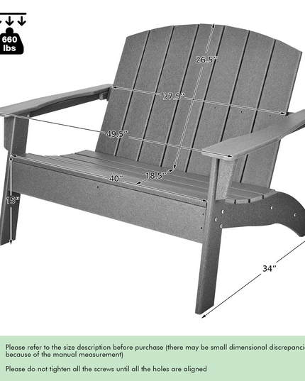 Giantex Adirondack Chair Outdoor Loveseat