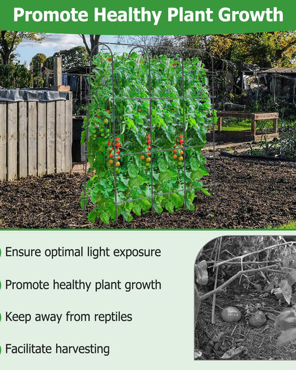 Giantex Garden Arched Trellis for Climbing Plants, 71” x 71” U-Shaped Tall Cucumber Trellis for Raised Garden Bed