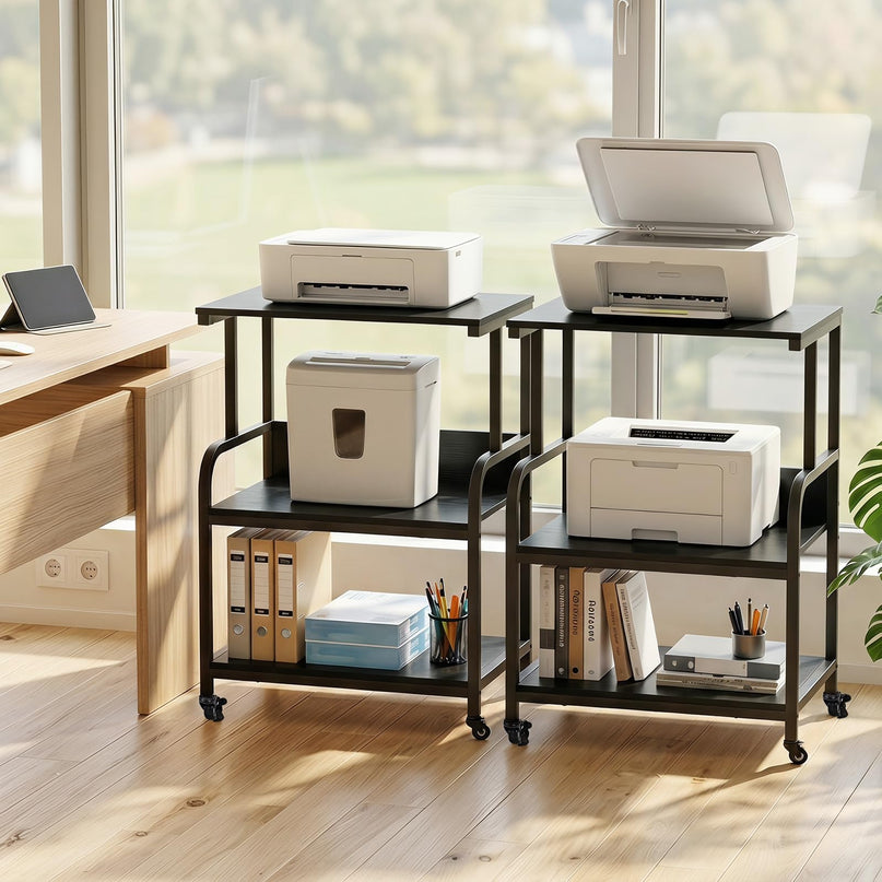 Giantex Rolling Printer Stand with Adjustable Storage Shelf