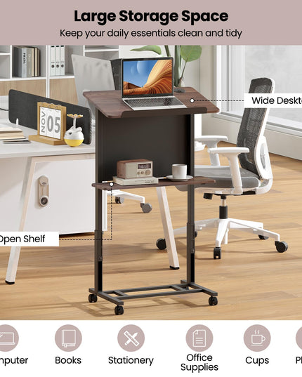 Giantex Mobile Podium Stand