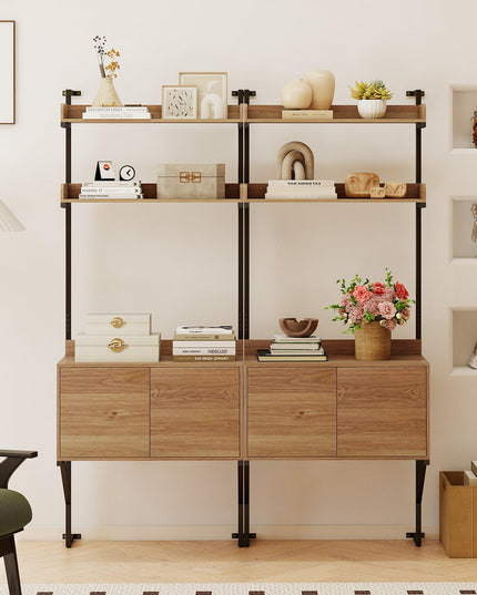 Giantex 71.5" Tall Bookshelf with Storage Cabinet(1/2)