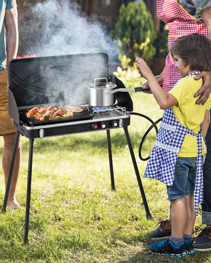 Giantex 2-in-1 Gas Camping Grill and Stove