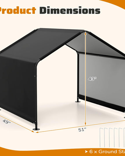 Giantex Outdoor Dog House Shade Shelter Canopy