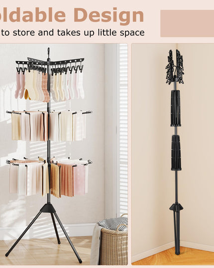 Giantex Tripod Clothes Drying Rack for Laundry Room