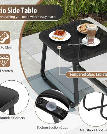 Giantex 3-Piece Outdoor Glider Set