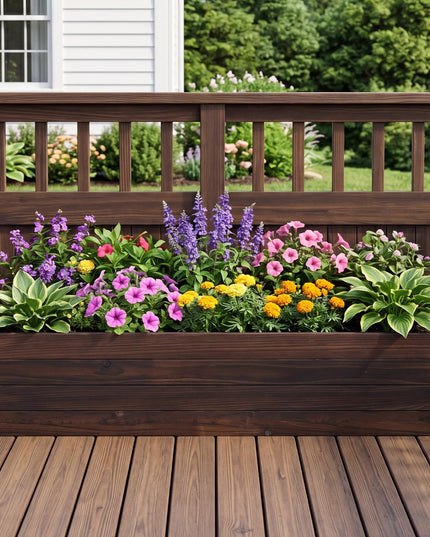 Giantex 45" x 23" Wooden Raised Garden Bed for Patio Yard Garden & Balcony