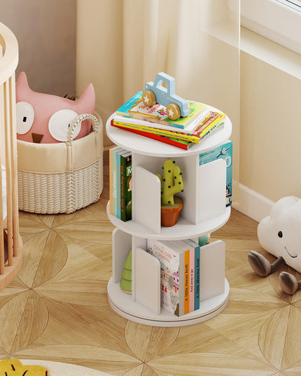 Giantex 3 Tier Rotating Bookshelf for Living Room Bedroom