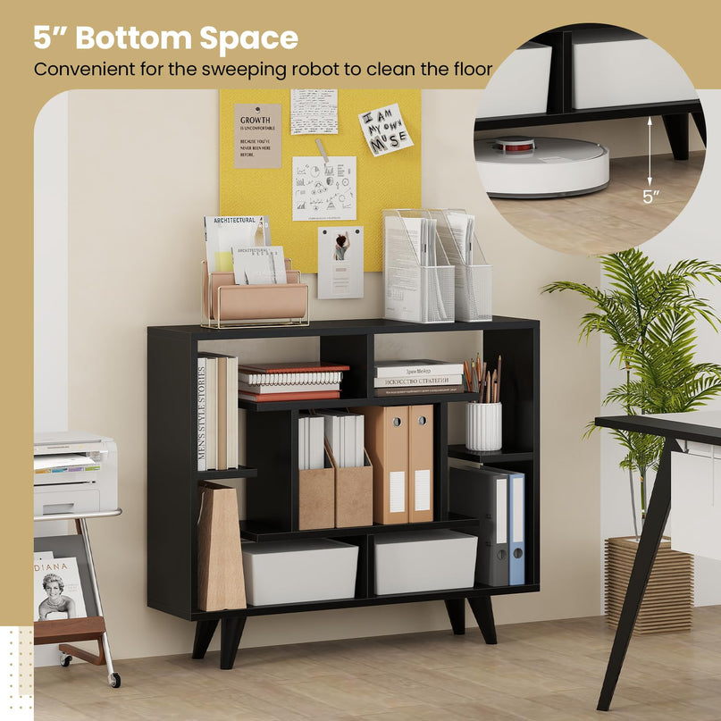Giantex 3 Tier Geometric Bookshelf