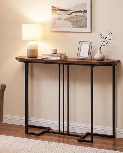 GIANTEX Modern Gold Console Table 44" Narrow Entryway Table